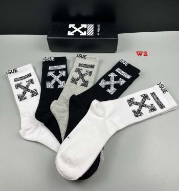 2022年秋冬新作OFF WHITE ブランド 新品靴下5足セット