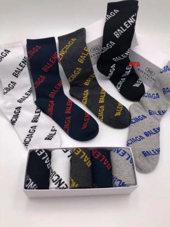 2022年秋冬新作バレンシアガ ブランド 新品靴下5足セット