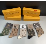 2022年秋冬新作ルイヴィトン ブランド 新品靴下5足セット