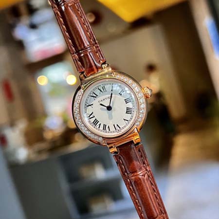 カルティエ 高品質30mm石英電池式腕時計