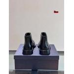 2024年9月30日早秋原版復刻新品入荷PRADA 牛革男性 ショートブーツLIUX工場