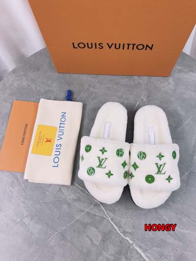 2024年11月25日秋冬高品質新品入荷ルイヴィトン ウールのスリッパ  HY工場