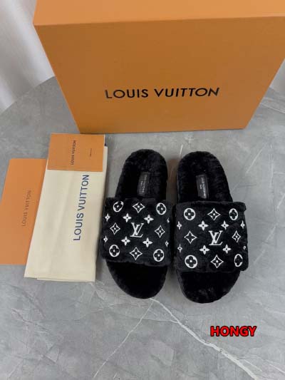 2024年11月25日秋冬高品質新品入荷ルイヴィトン ウールのスリッパ  HY工場