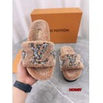 2024年11月25日秋冬高品質新品入荷ルイヴィトン ウールのスリッパ  HY工場