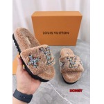 2024年11月25日秋冬高品質新品入荷ルイヴィトン ウールのスリッパ  HY工場