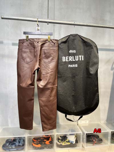 秋冬原版復刻 新品 Berluti 本革 長ズボン ag工場