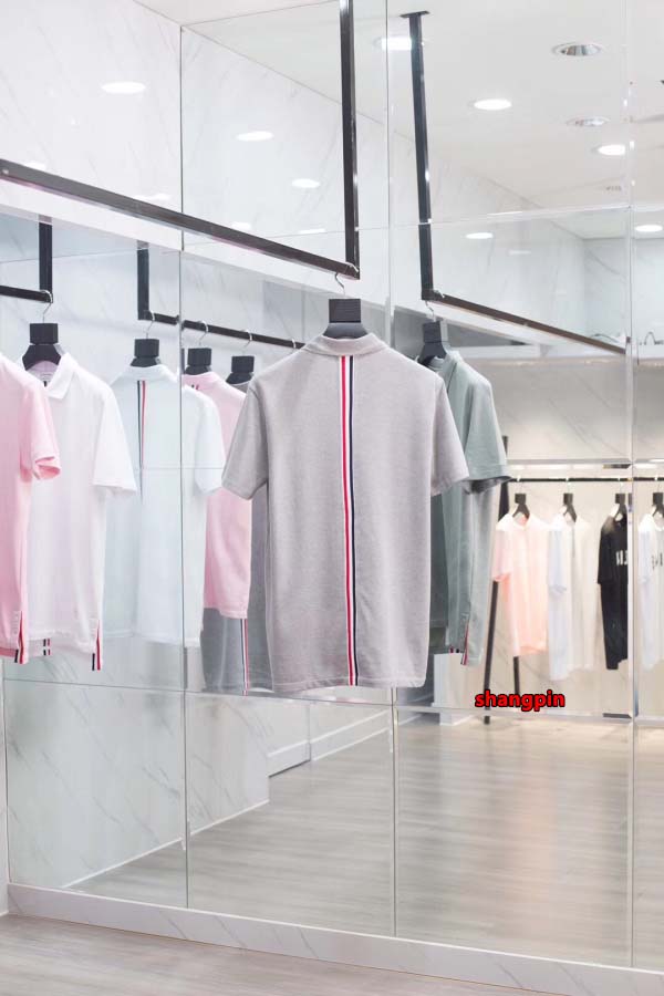 2025年春夏高品質新品 THOM BROWNE ポロシャツ半袖 Tシャツ shp工場