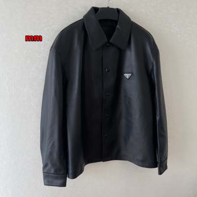 2024年新作原版復刻秋冬PRADA 本革 ジャケットアウター   ag工場