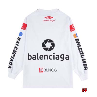 春夏新款 バレンシアガ 長袖 Tシャツ  綿  FF工場