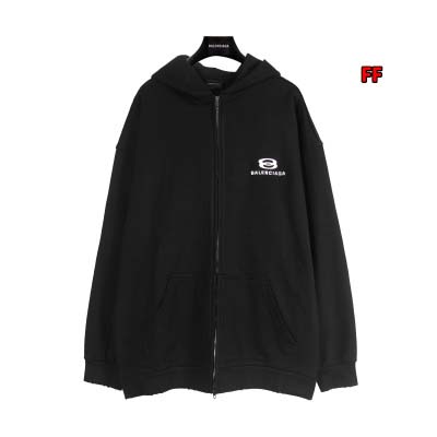 2025年新作早春 バレンシアガ ジップアップパーカー 綿 男女兼用  FF工場