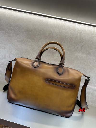 秋冬原版復刻 新品 Berluti 本革  ハンドバッグ a...