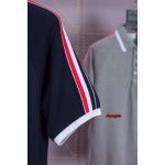 2025年春夏高品質新品 THOM BROWNE ポロシャツ半袖 Tシャツ shp工場