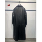 2024年新作原版復刻秋冬バレンシアガ本革 トレンチコート ag工場