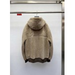 2024年新作原版復刻秋冬ルイヴィトン毛皮一体  本革 ジャケットアウター  ag工場