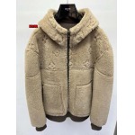 2024年新作原版復刻秋冬ルイヴィトン毛皮一体  本革 ジャケットアウター  ag工場