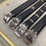 2025年原版復刻高級925銀新品入荷クロムハーツ牛革 本革 ベルト