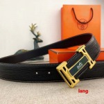 2025年早春新品入荷 エルメス   本革 ベルト LANG工場