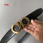 2025年早春新品入荷フェラガモ  本革 ベルト LANG工場
