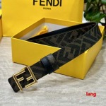 2025年早春新品入荷 FENDI 本革 ベルト LANG工場