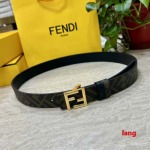 2025年早春新品入荷 FENDI 本革 ベルト LANG工場