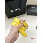 2025年早春新品入荷 シャネル  本革 ベルト LANG工場