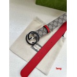 2025年早春新品入荷 グッチ   本革 ベルト LANG工場