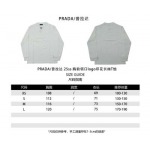 PRADA-プラダ25ssチェストネックロゴプリント長袖Tシャツ
