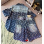 2025年2月26日高品質新品Louis Vuitton半袖のセット上下DW工場