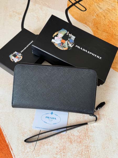 2025年3月17日新品財布PRADA blue  21cmX12cmX2.5cm  zy工場