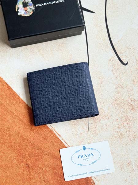 2025年3月17日新品財布PRADA  2M0513# blue 11cmx9cm   zy工場