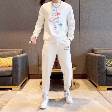 2025年3月30日入荷新作Louis Vuitton春秋メンズ 上下セットM-5XL/zhan工場