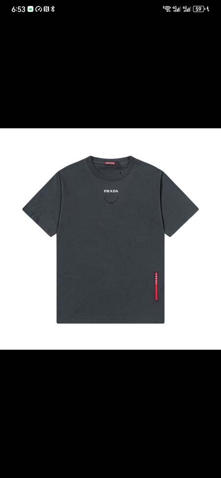 2025年3月2日春夏高品質新品Prada半袖 tシャツDW...