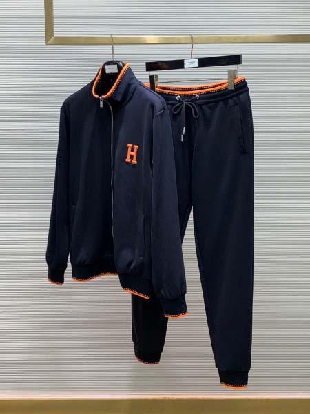 2025年3月5日春秋高品質新品HERMESメンズ 上下セッ...