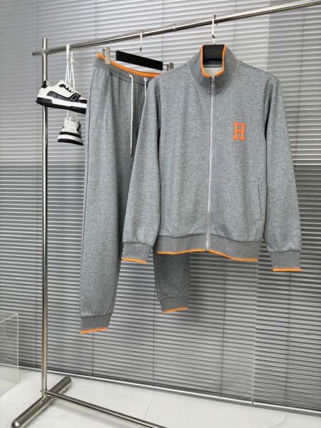 2025年3月5日春秋高品質新品HERMESメンズ 上下セッ...