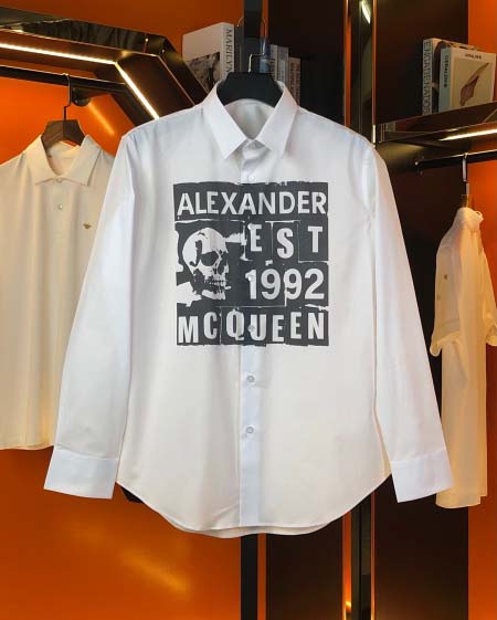 2025年3月15日 春夏高品質新品McQueen長袖シャツ...