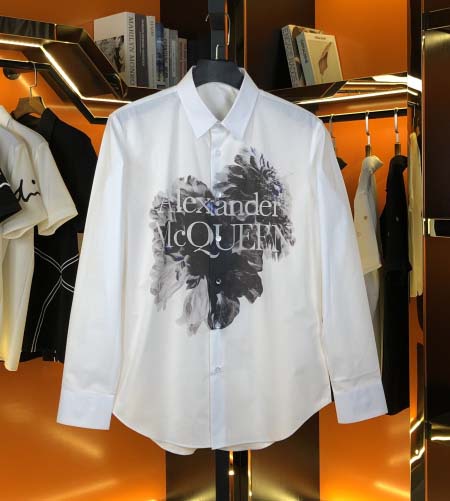 2025年3月15日 春夏高品質新品McQueen長袖シャツ...