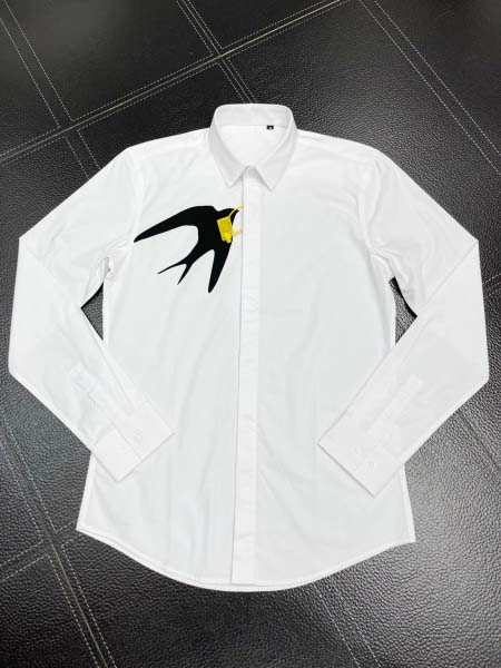 2025年3月19日高品質新作McQueen長袖のスリムシャ...