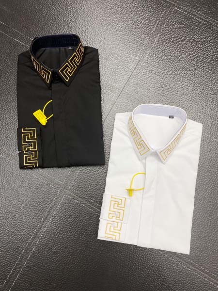 2025年3月19日高品質新作Versace長袖のスリムシャ...