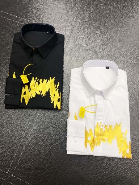 2025年3月19日高品質新作Versace長袖のスリムシャ...