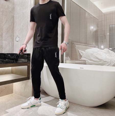 2025年3月29日入荷新作YSL夏メンズ 上下セットM-5...