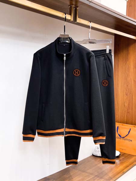 2025年3月29日入荷新作HERMES春秋メンズ 上下セッ...