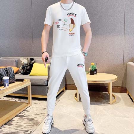 2025年3月30日入荷新作FENDI夏メンズ 上下セットM...