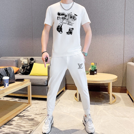 2025年4月1日入荷新作Louis Vuitton夏メンズ 上下セットM-5XL/zhan工場