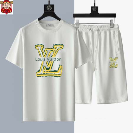 2025年4月2日入荷新作Louis Vuitton夏メンズ 上下セットM-5XL/zhan工場