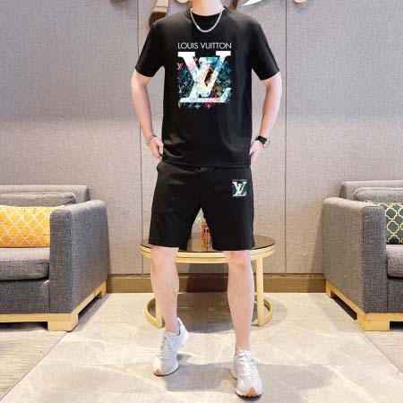 2025年4月2日入荷新作Louis Vuitton夏メンズ 上下セットM-5XL/zhan工場