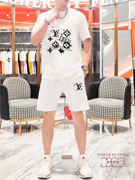 2025年4月2日入荷新作Louis Vuitton夏メンズ 上下セットM-5XL/zhan工場