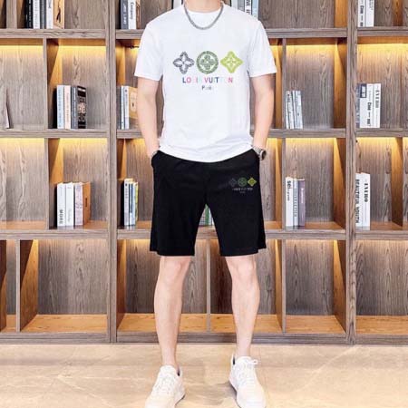 2025年4月2日入荷新作Louis Vuitton夏メンズ 上下セットM-5XL/zhan工場