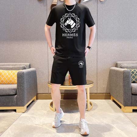 2025年4月2日入荷新作HERMES夏メンズ 上下セットM-5XL/zhan工場