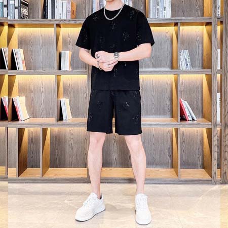 2025年4月2日入荷新作Chrome hearts夏メンズ 上下セットM-5XL/zhan工場