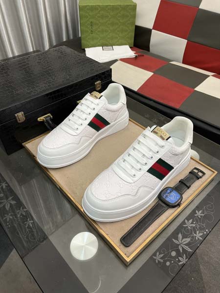 2025年4月10日入荷新品GUCCIカジュアルシューズ/スニーカー｜メンズ革靴本革製ギフト/誕生日/TL工場